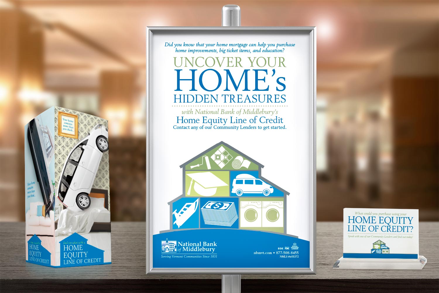 National Bank of Middlebury HELOC campaign design
