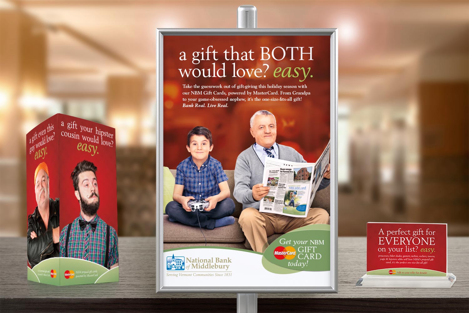 National Bank of Middlebury Holiday Campaign Design