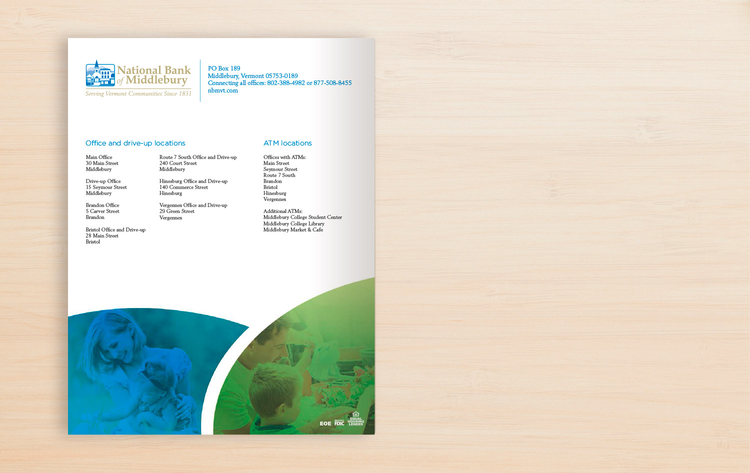 The National Bank of Middlebury Annual Report Design