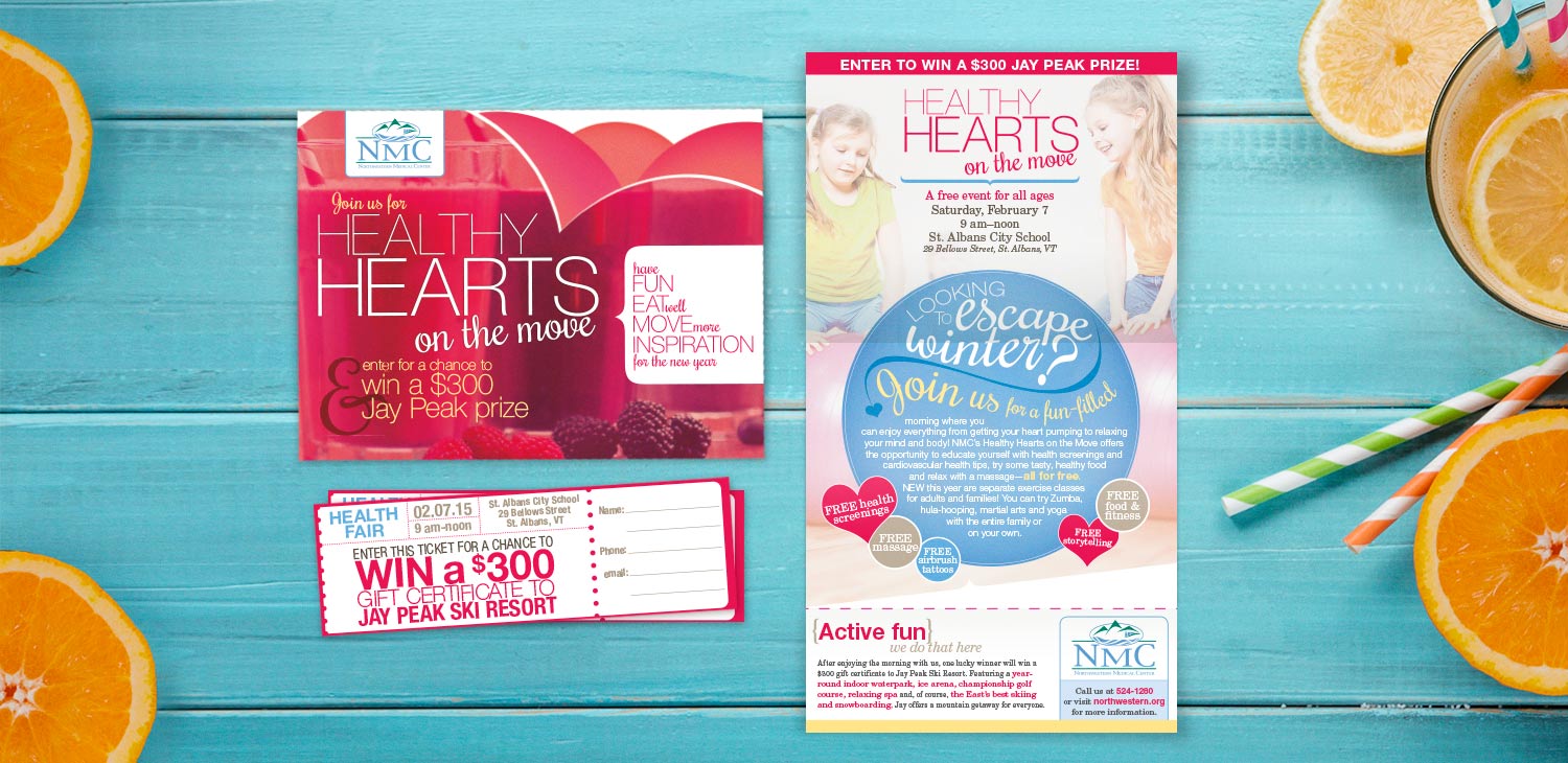 Northwestern Medical Center Healthy Hearts Direct Mail.