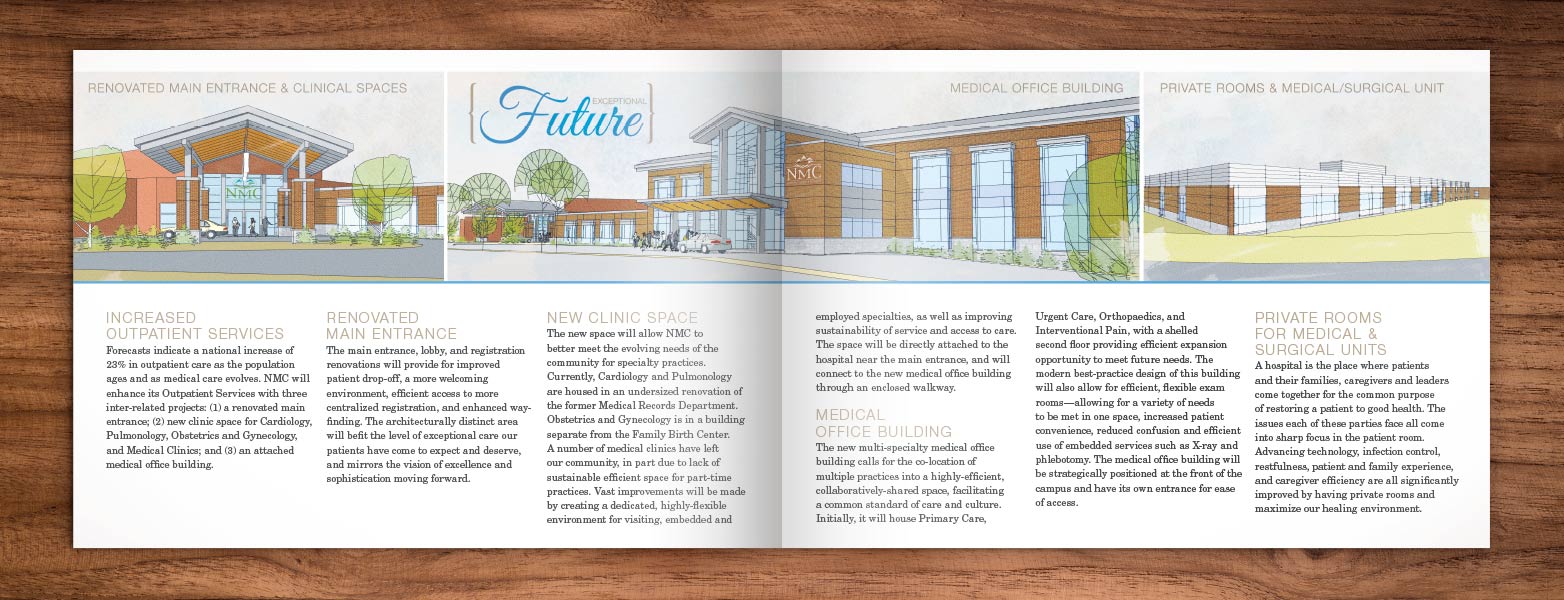 Northwestern Medical Center Capital Campaign brochure design