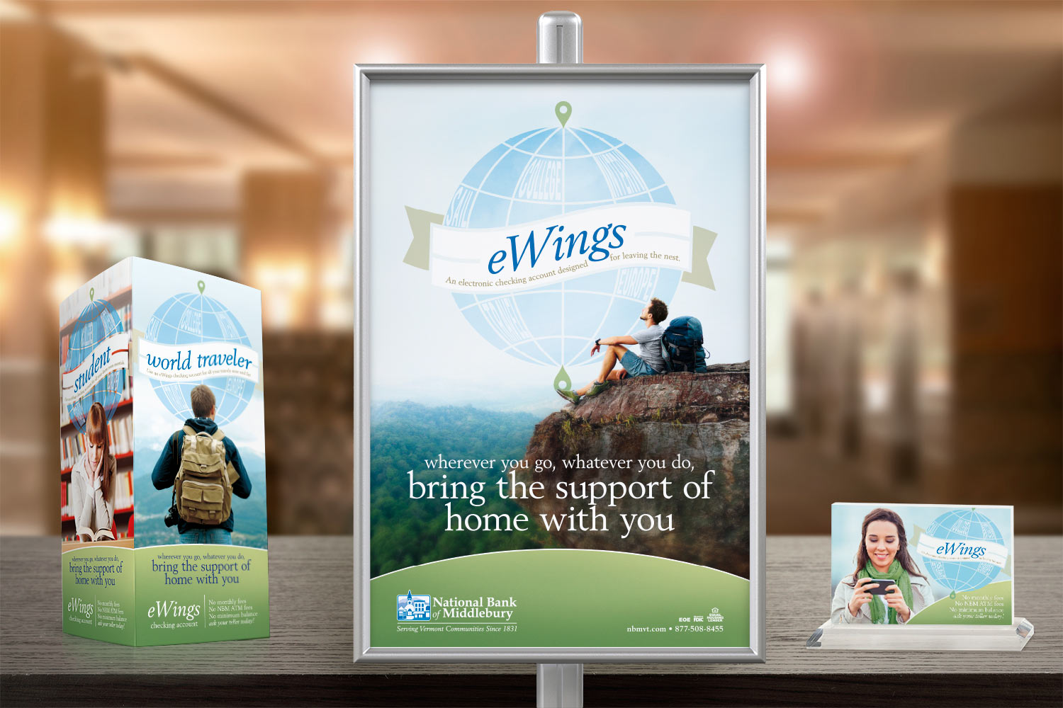 National Bank of Middlebury eWings Campaign Design