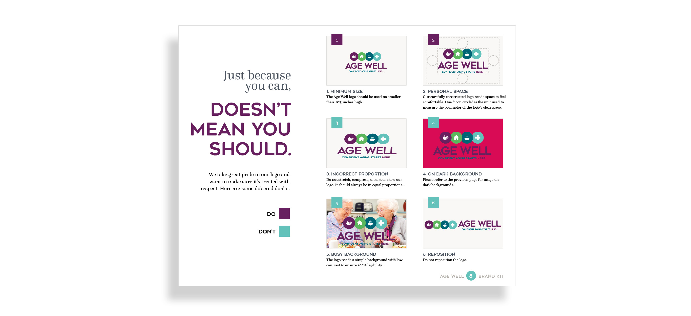 Agewell Brand book design