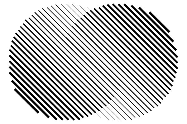 striped circles merging