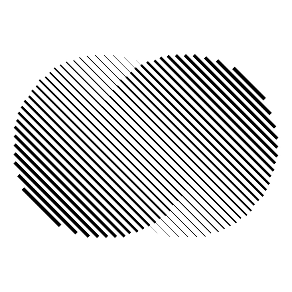 Striped circles striped circles merging